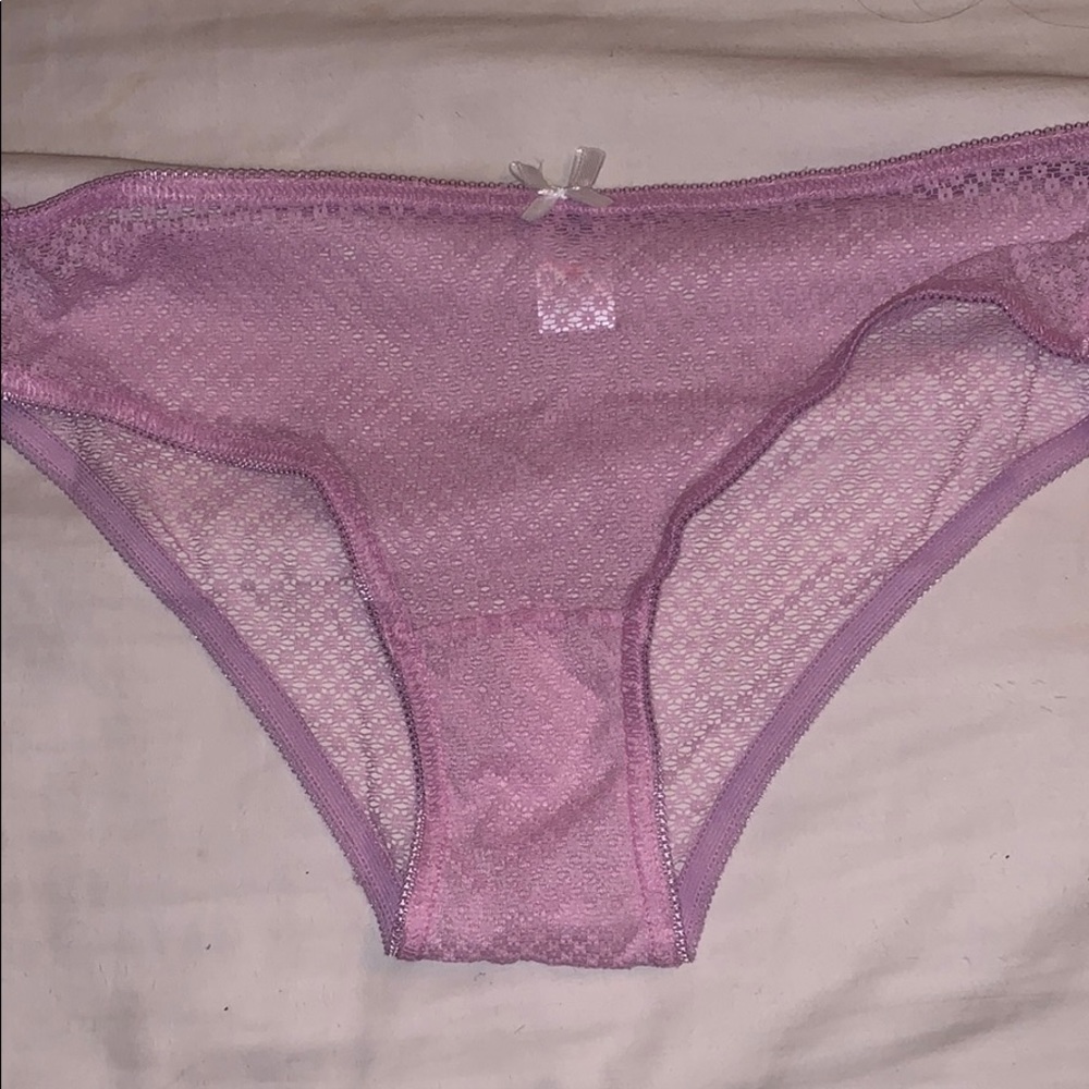 Lace pink underwear